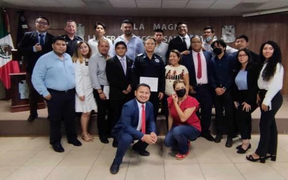 ANEPT otorga reconocimientos a mandos policiacos durante la Clausura de la Semana Jurídica del Penalista 2022