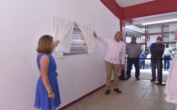 Inauguran cuatro centros escolares en la colonia Tamulte de las Barrancas
