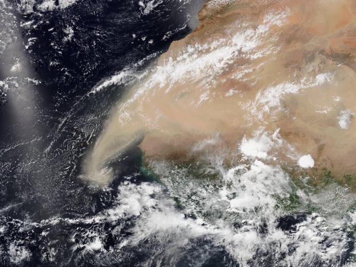 Nube de polvo del Sahara llegará a México Nube de polvo del Sahara llegará a México