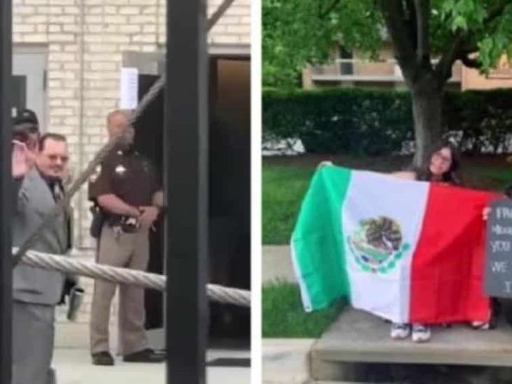 Fan mexicana de Johnny Depp viajó a Estados Unidos para apoyarlo en el juicio Fan mexicana de Johnny Depp viajó a Estados Unidos para apoyarlo en el juicio