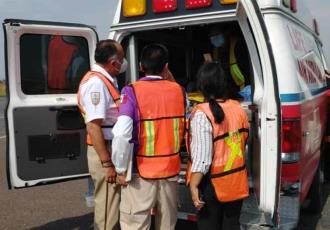 Recibe INM Puebla a connacional trasladado en ambulancia aérea desde Quebec, Canadá