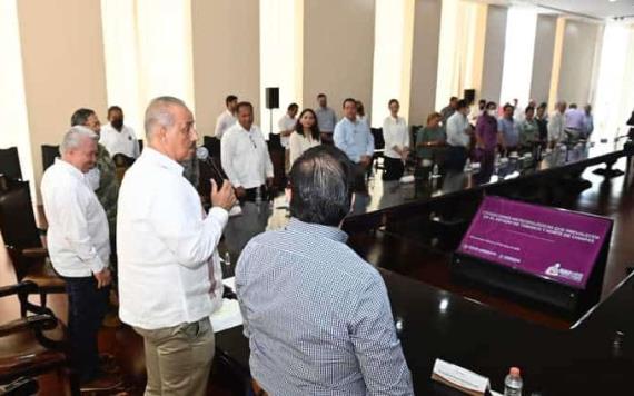 Instala el gobernador Carlos Manuel Merino Campos el Consejo Estatal de Protección Civil