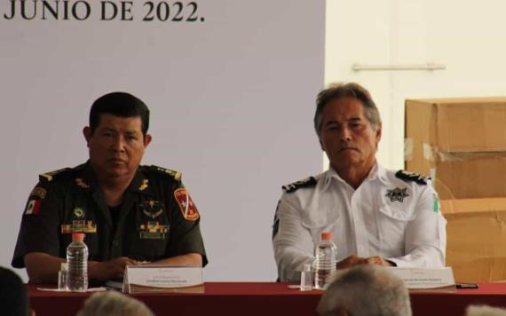 Secretario de Seguridad y Protección Ciudadana, Hernán Bermúdez Requena asiste a ceremonia de entrega de equipo de búsqueda