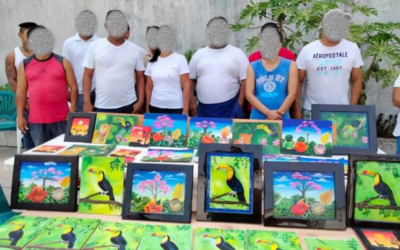 18 Personas Privadas de la Libertad finalizaron el primer módulo del curso de capacitación Pintura Textil