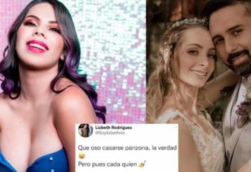 "Que oso casarse panzona"; La influencer Lizbeth Rodríguez critica boda y embarazo de YosStop