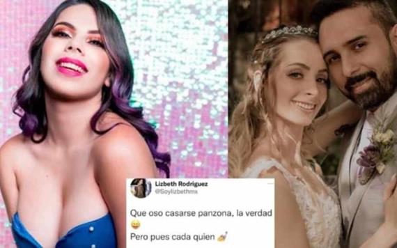 "Que oso casarse panzona"; La influencer Lizbeth Rodríguez critica boda y embarazo de YosStop