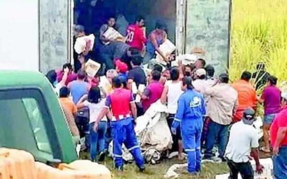 Rapiñan tráiler cargado de cereales en la autopista Coatzacoalcos – Cárdenas