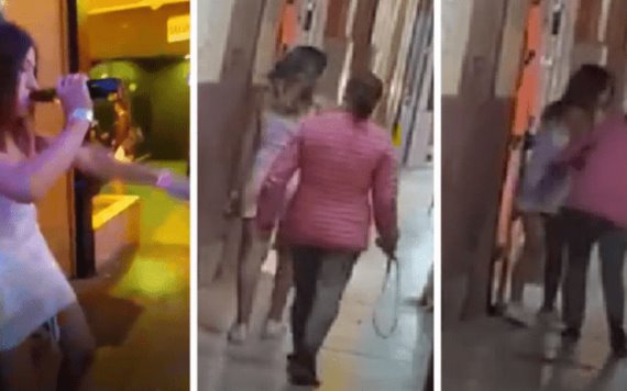 Video: Madre saca a su hija de antro a cinturonazos por irse sin permiso
