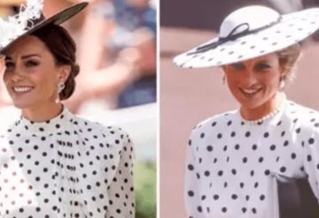 Kate se inspira en look de Lady Di y se roba los reflectores en Royal Ascot