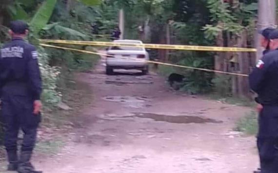 En Nacajuca, hallan el cadáver baleado de un presunto pollero