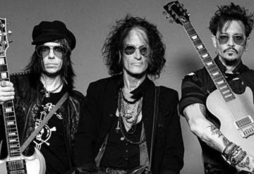 Johnny Depp en gira mundial con su banda Hollywood Vampires