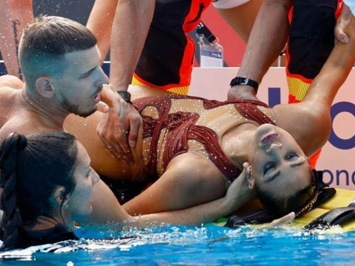Nadadora se desmaya dentro de la alberca en el Mundial de Natación en Budapest Nadadora se desmaya dentro de la alberca en el Mundial de Natación en Budapest