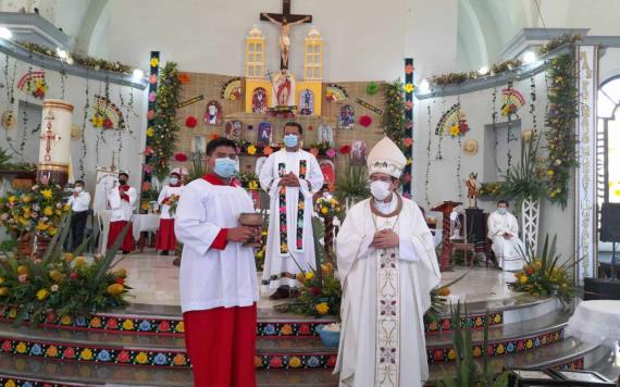 Realizan solemne fiesta patronal a San Juan Bautista presidida por obispo de Tabasco