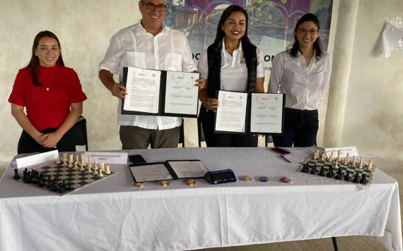 Firman convenio de colaboración La Fundación del Empresariado Tabasqueño A.C. (FETAC) e INJUDET