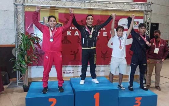 El karate tabasqueño cerró con broche de oro su participación en los Juegos Nacionales CONADE 2022