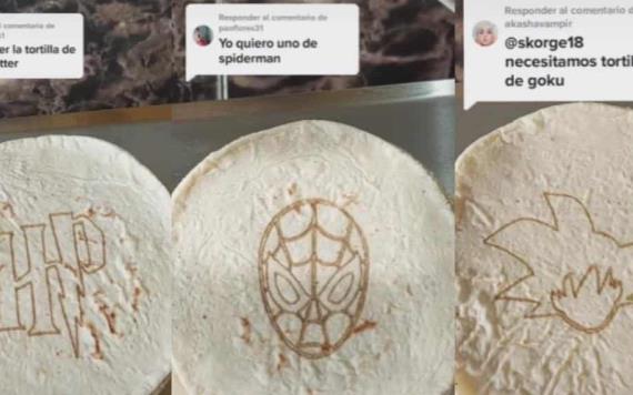 Video: Tortillería se vuelve viral por sus diseños personalizados; hay desde Harry Potter hasta Goku