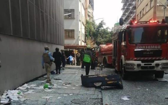 Explosión por acumulación de gas en edificio del Centro Histórico deja 7 heridos
