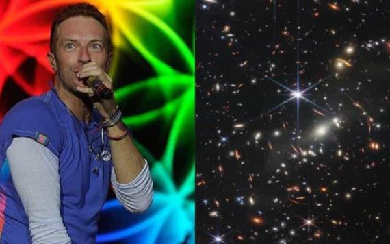 Coldplay proyecta imágenes del telescopio James Webb en concierto