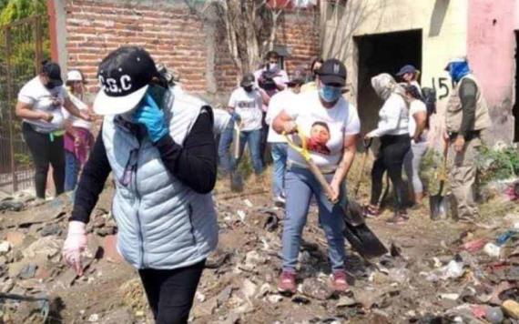 En cuarta brigada, Madres y jóvenes buscadores localizan fosa clandestina con restos óseos en Tlajomulco