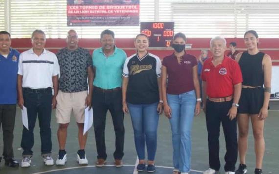 Se llevó a cabo con éxito la inauguración del torneo XXII de la Liga Estatal de Veteranos de basquetbol Wesley Taylor y Lucindo Solís