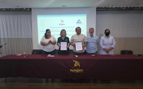 Realiza firma de convenio Museo Interactivo Papagayo en colaboración con la Cámara Nacional de Comercios (CANACO)