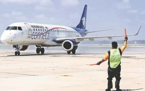 Aeroméxico cancela ruta del AIFA a Villahermosa y posterga vuelos a Cancún