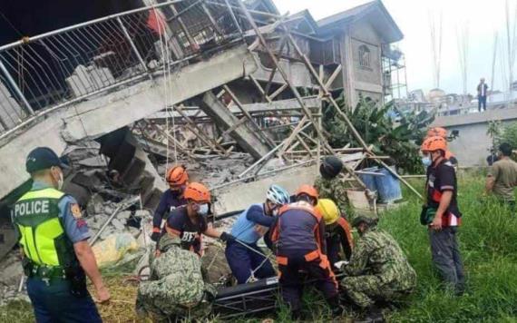 Terremoto de magnitud 7.0 deja 5 muertos y cientos de heridos en Filipinas