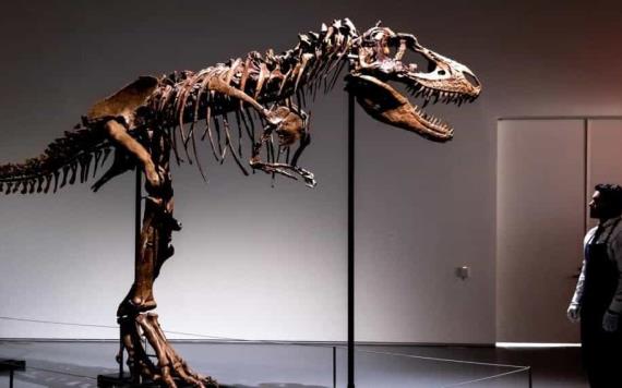 En Nueva York realizan subasta millonaria por esqueleto de dinosaurio