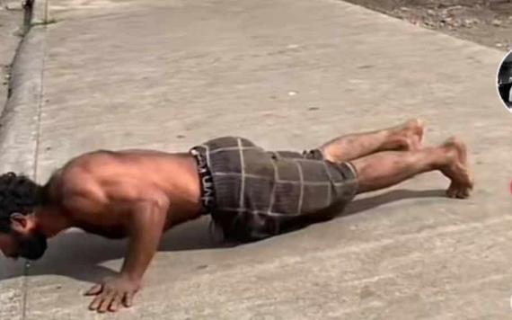 Hombre en situación de calle se hace viral por musculosa figura; así se ejercita: tiró los prohibidos