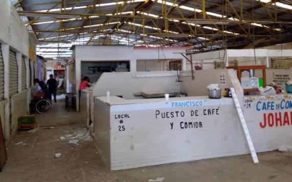 En Jonuta comieza rehabilitación del Mercado Público Conrado Ceballos Cámara