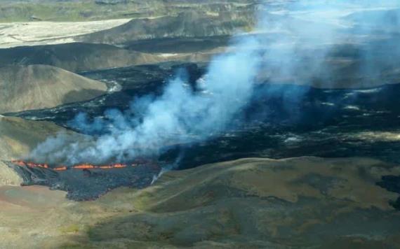 Volcán Fagradalsfjall vuelve a entrar en erupción en Islandia