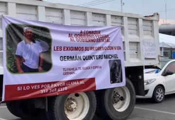 Bloquean carretera Colima-Manzanillo por desaparición de trabajador de Conagua