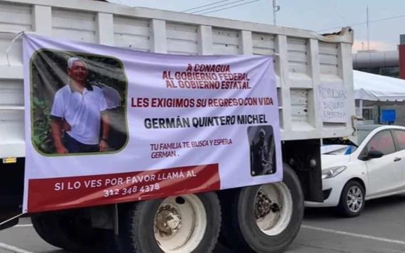 Bloquean carretera Colima-Manzanillo por desaparición de trabajador de Conagua