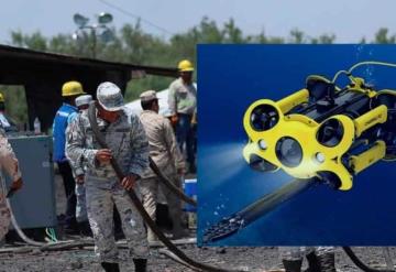 Dron submarino no detecta rastro de mineros en pozo de Sabinas