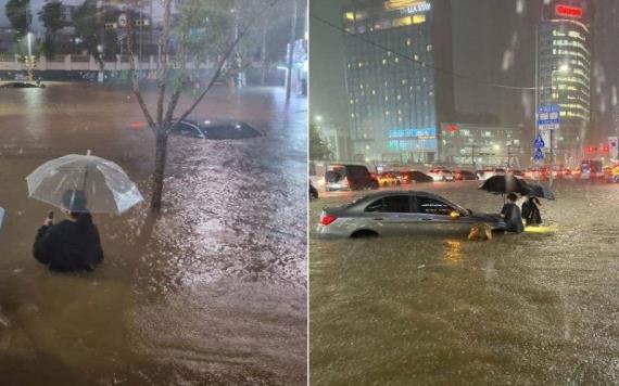 Corea del Sur recibe la mayor cantidad de lluvia en 80 años