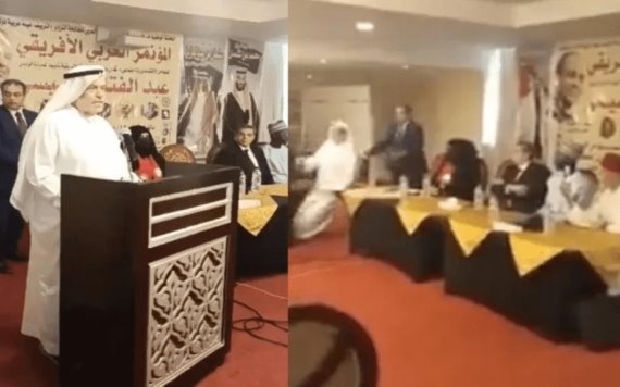 Empresario saudita muere repentinamente en medio de un discurso