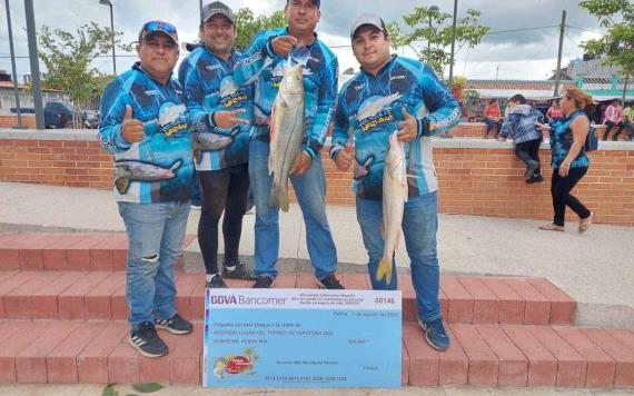 Se llevó a cabo con éxito el Torneo de Pesca deportiva del robalo en Tepatitán, Macuspana