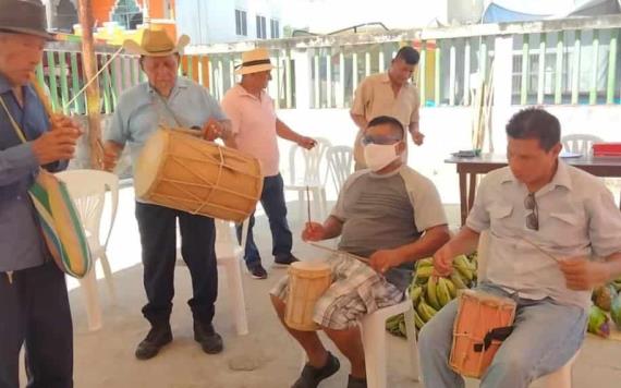 lndígenas chontales con danzas ancestrales iniciaron fiesta patronal a la Asunción