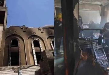 Incendio en una iglesia de Egipto deja al menos 41 muertos