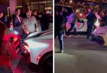 Chocan lujoso auto de Bad Bunny, video se hace viral en redes