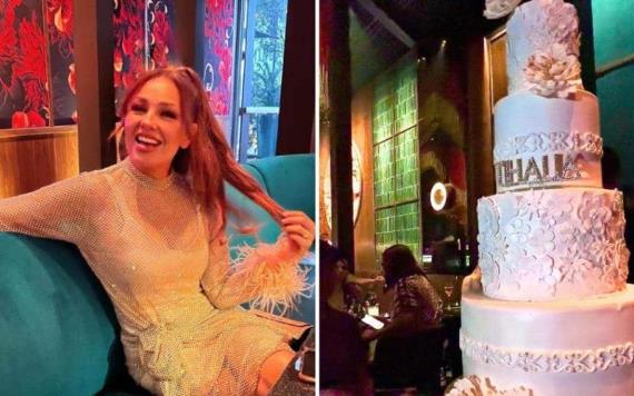 Thalía celebra su cumpleaños en el restaurante de Bad Bunny