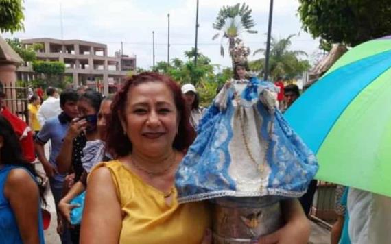 Indígenas chontales rinden tributo y expresan su fe a la virgen de los Remedios en Nacajuca
