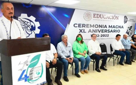Gobernador encabezó ceremonia de Aniversario del Tecnológico Nacional de México Campus Zona Olmeca