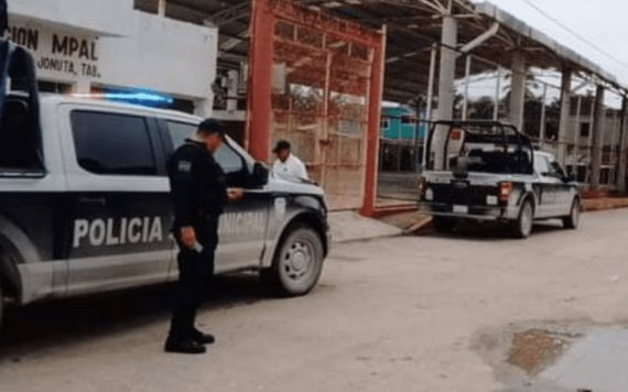Guardia Nacional y Seguridad Pública realiza operativo en la población de Jonuta