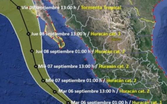 Kay ya es huracán categoría 1; se localiza frente a las costas de Colima y Jalisco