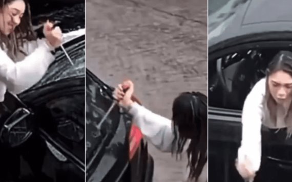 VIDEO: Mujer destroza auto de su novio infiel, se vuelve viral en TikTok