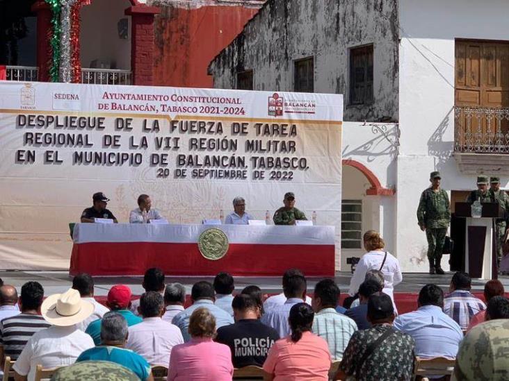 SEDENA realizó un despliegue de fuerzas federales en coordinación con el estado y el municipio de Balancán SEDENA realizó un despliegue de fuerzas federales en coordinación con el estado y el municipio de Balancán