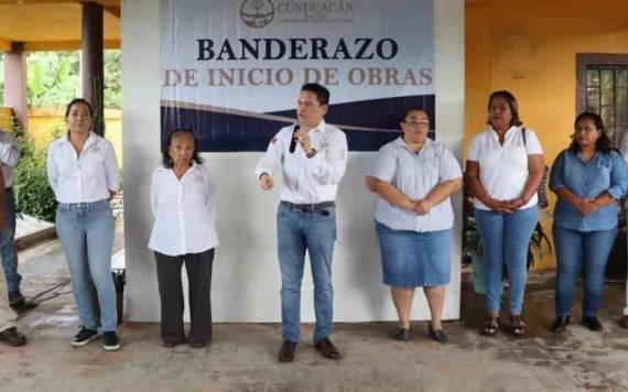 Gobierno de Cunduacán continúa trabajando para beneficio de las comunidades