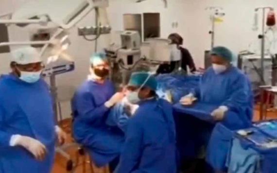 Médicos fueron sorprendidos por el sismo durante delicada operación a bebé