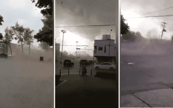 Impresionante tornado sorprende en Guamúchil, Sinaloa